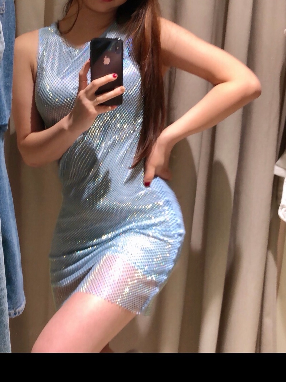 MANGO Satin Crystal strass bling bling dress NWT